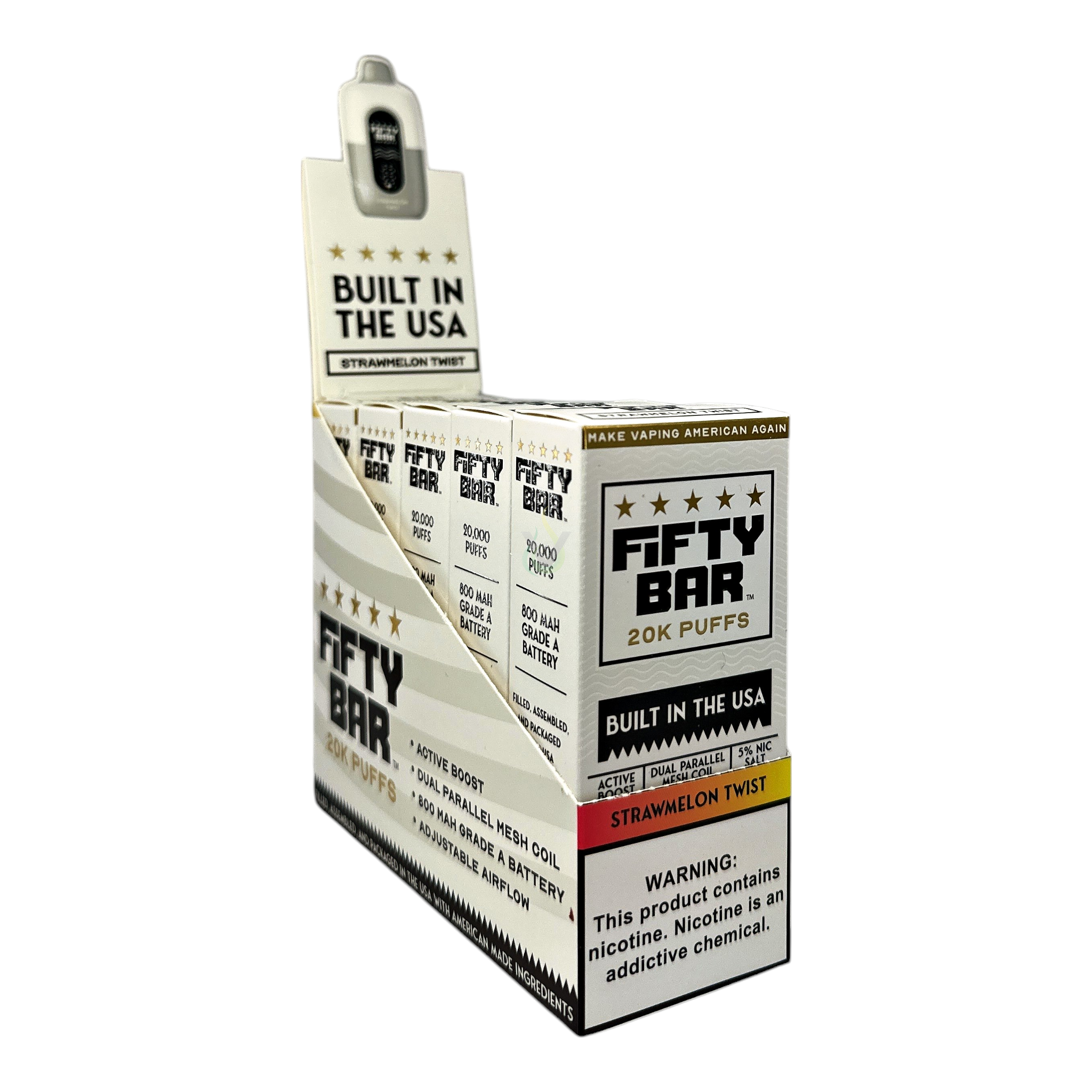 Fifty Bar 20K Puffs Disposable Vape Case