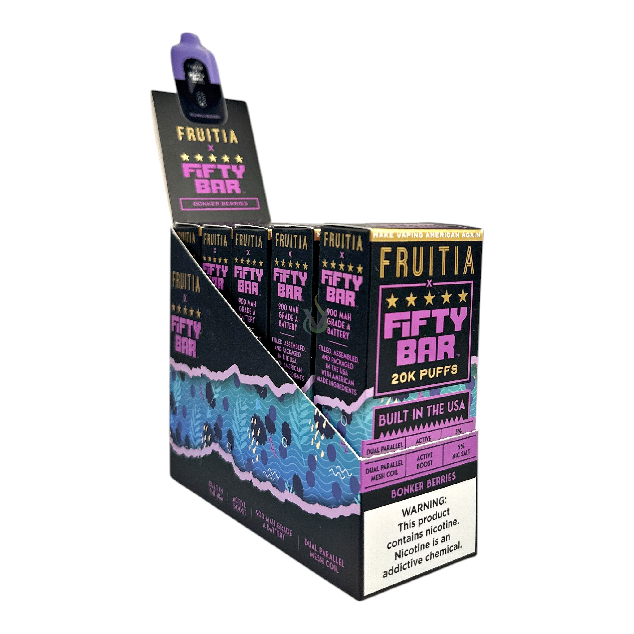 Fifty Bar 20K Puffs Disposable Vape Case