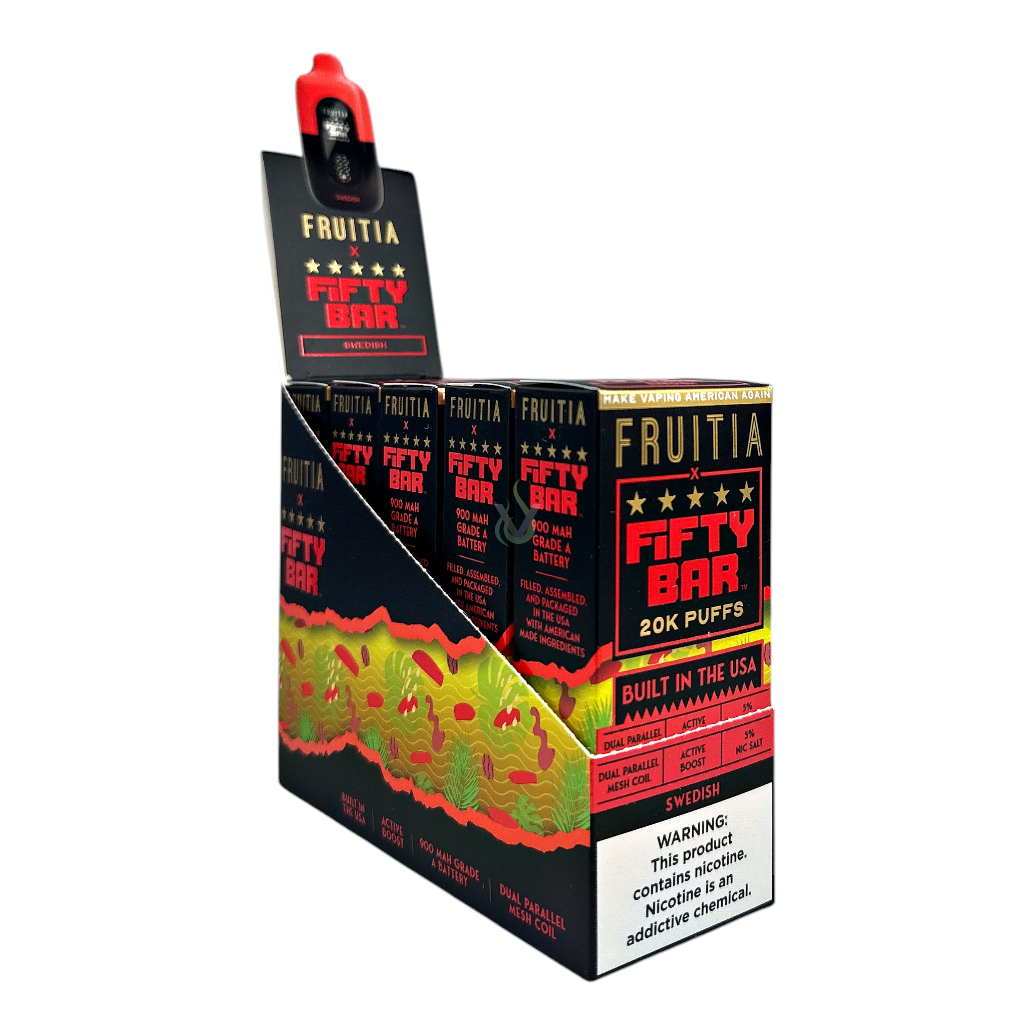 Fifty Bar 20K Puffs Disposable Vape Case