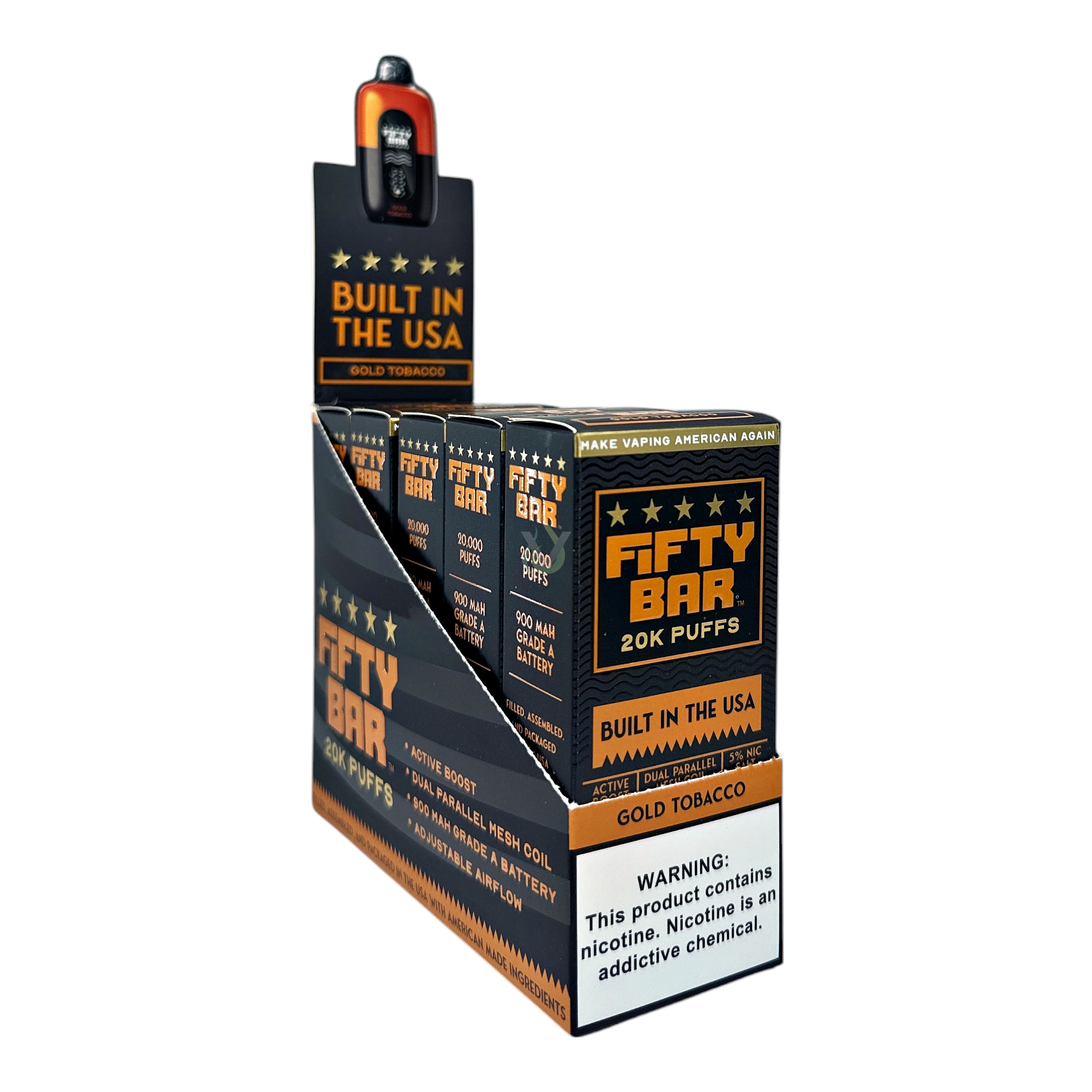 Fifty Bar 20K Puffs Disposable Vape Case