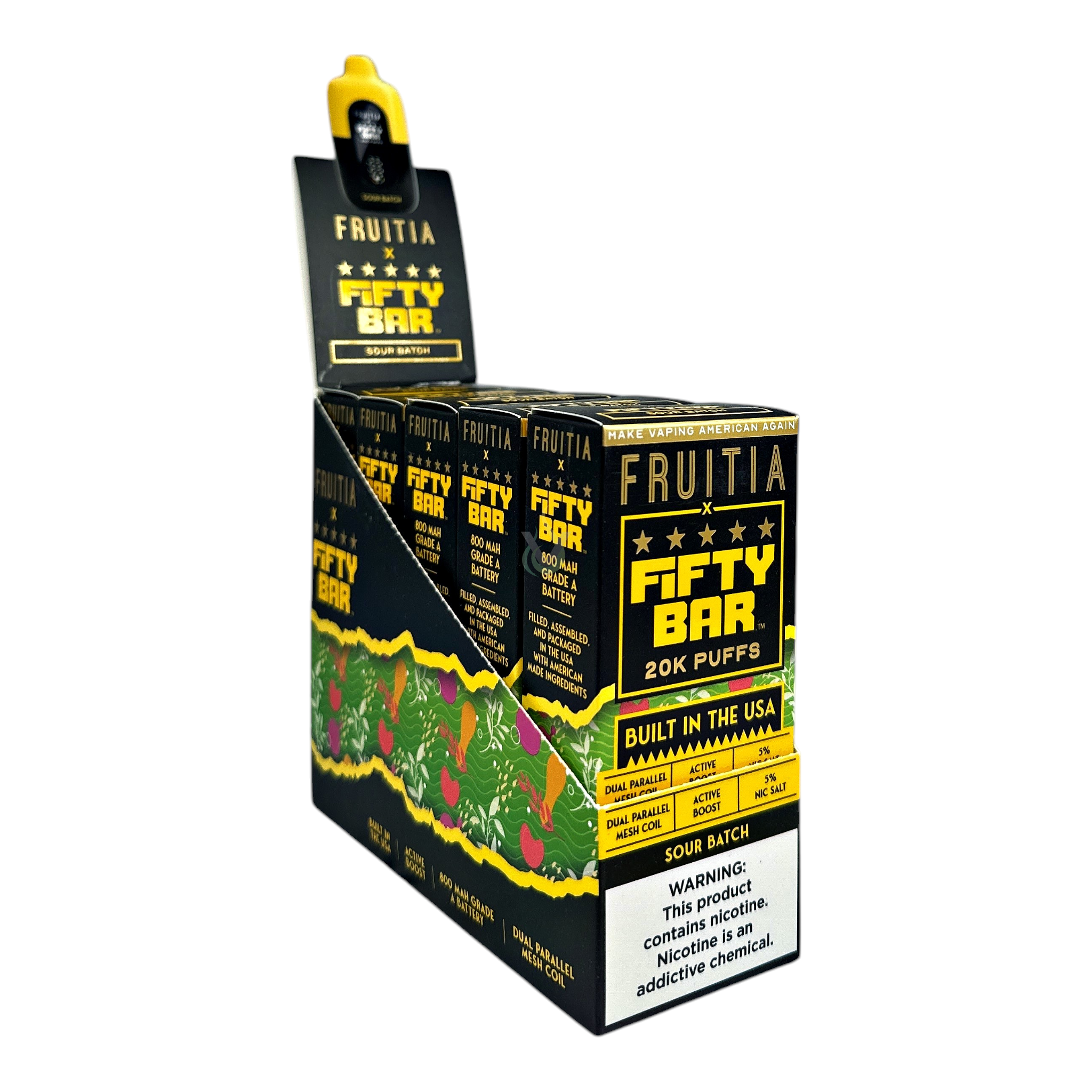 Fifty Bar 20K Puffs Disposable Vape Case