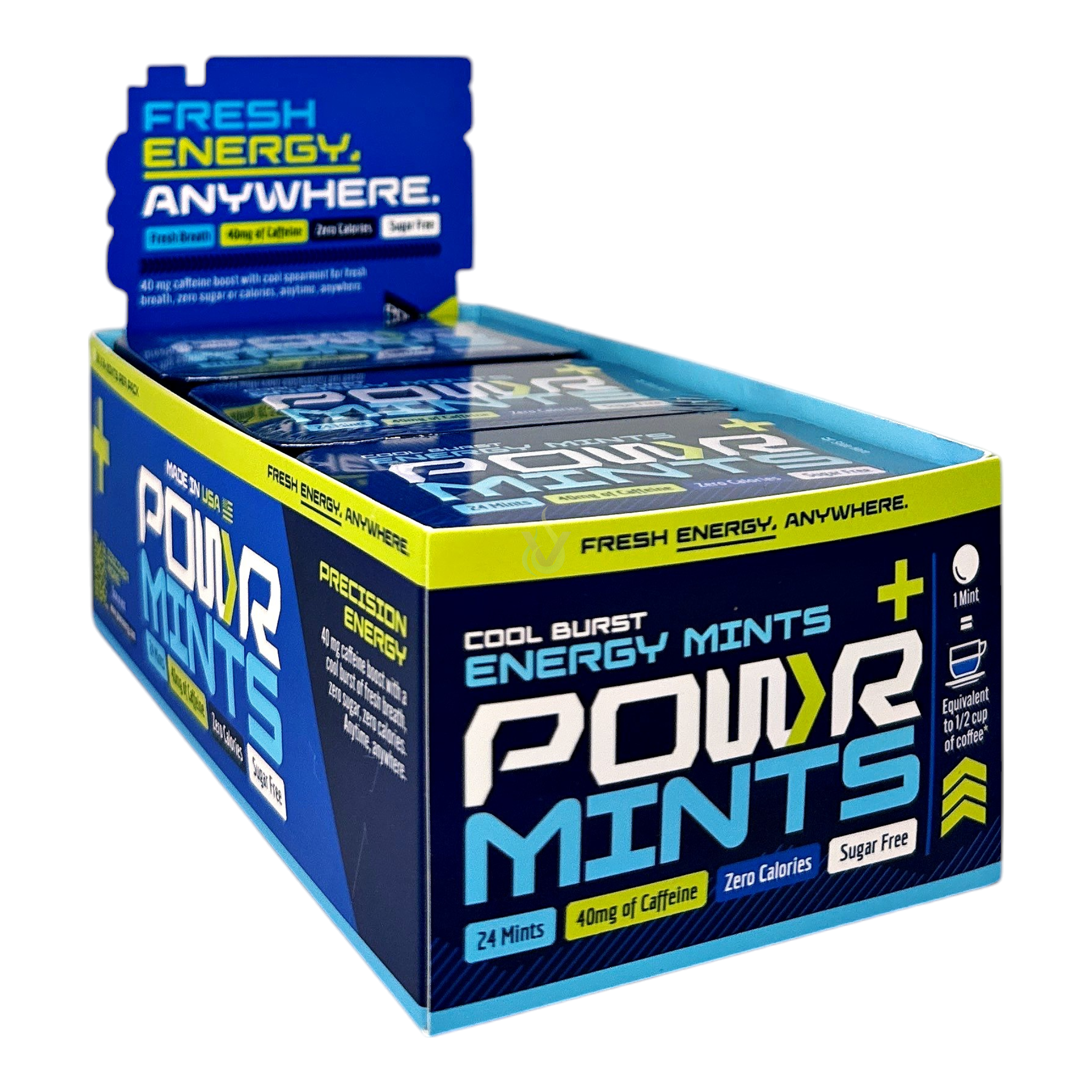 Powr Mints Cool Burst Energy 24ct Tin