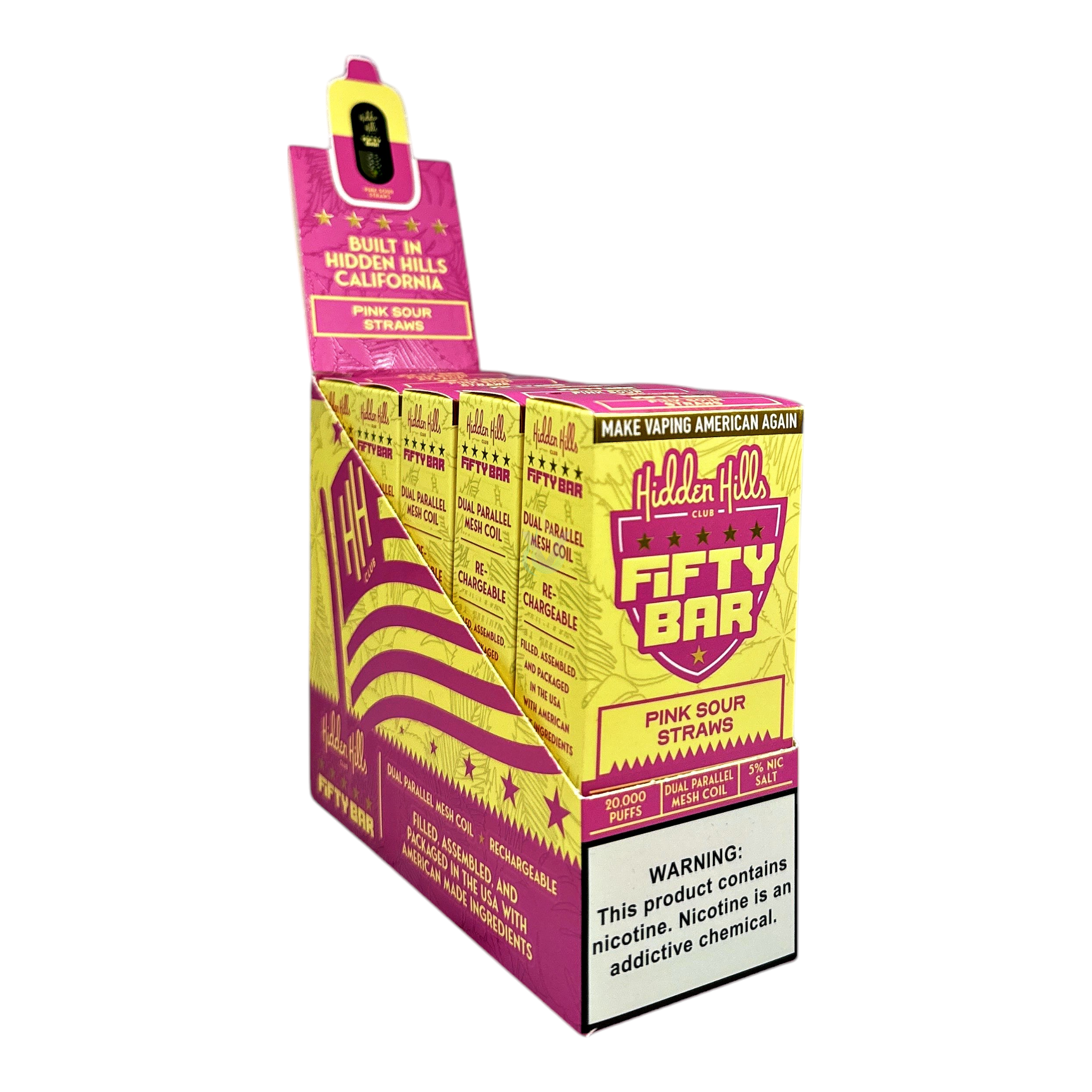 Fifty Bar 20K Puffs Disposable Vape Case