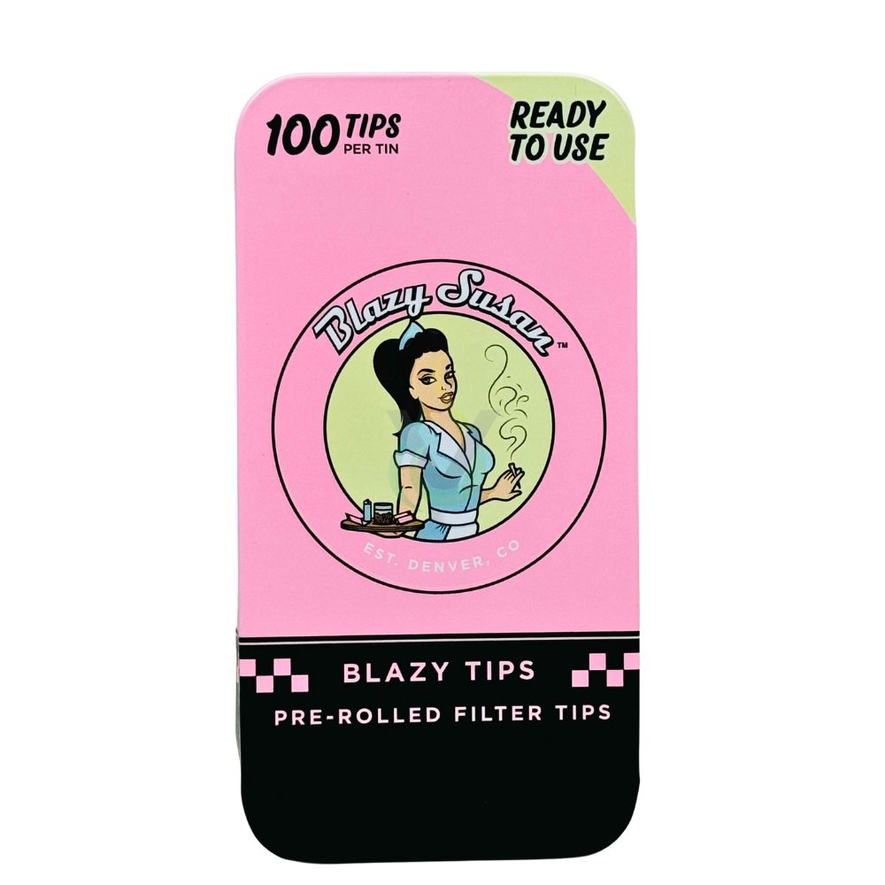 Blazy Susan 100ct Pre Rolled Filter Tips Tin