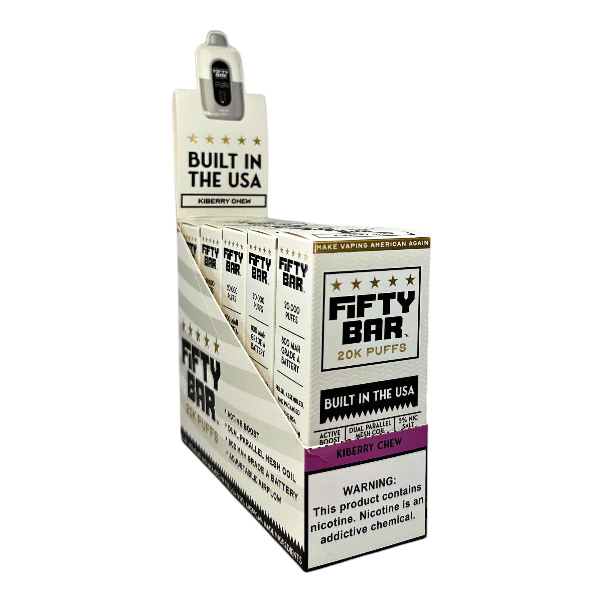 Fifty Bar 20K Puffs Disposable Vape Case