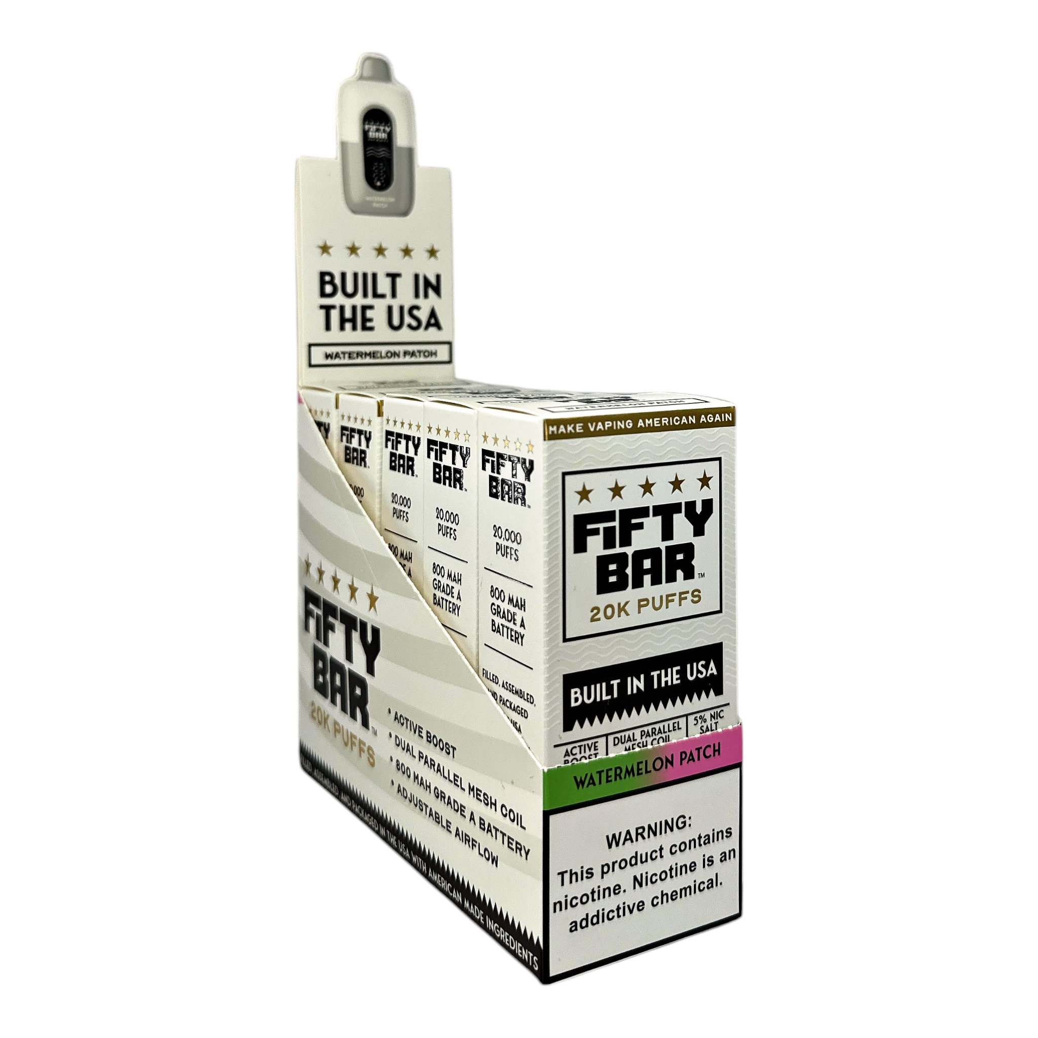 Fifty Bar 20K Puffs Disposable Vape Case