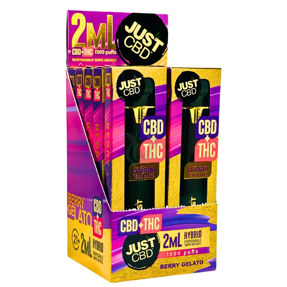 Buy Just CBD 2mL CBD + THC Disposable Vape Case - Full Spectrum Blend Buy Just CBD 2mL CBD + THC Disposable Vape Case - Full Spectrum Blend