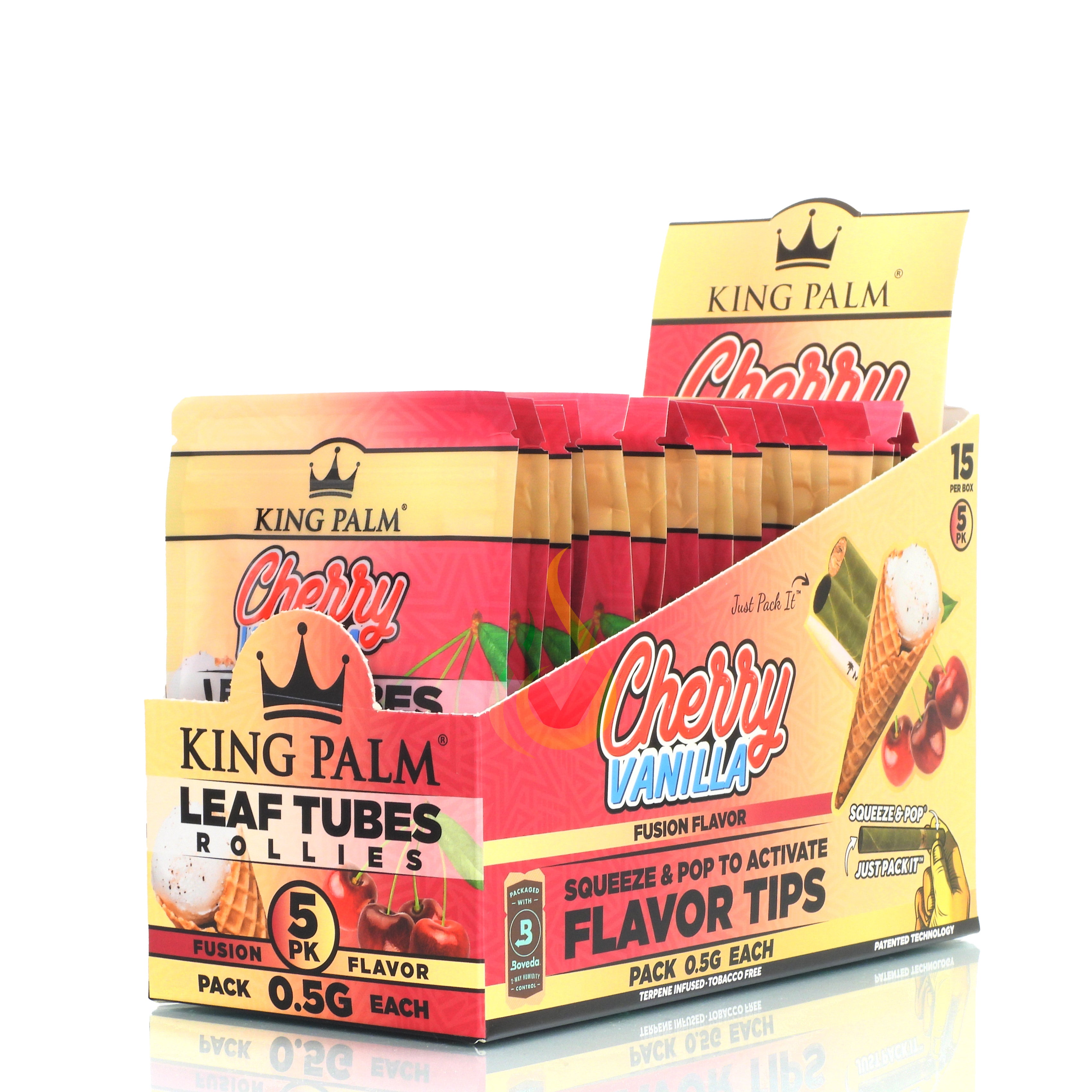 King Palm Cones Leaf Tubes Rollies Case