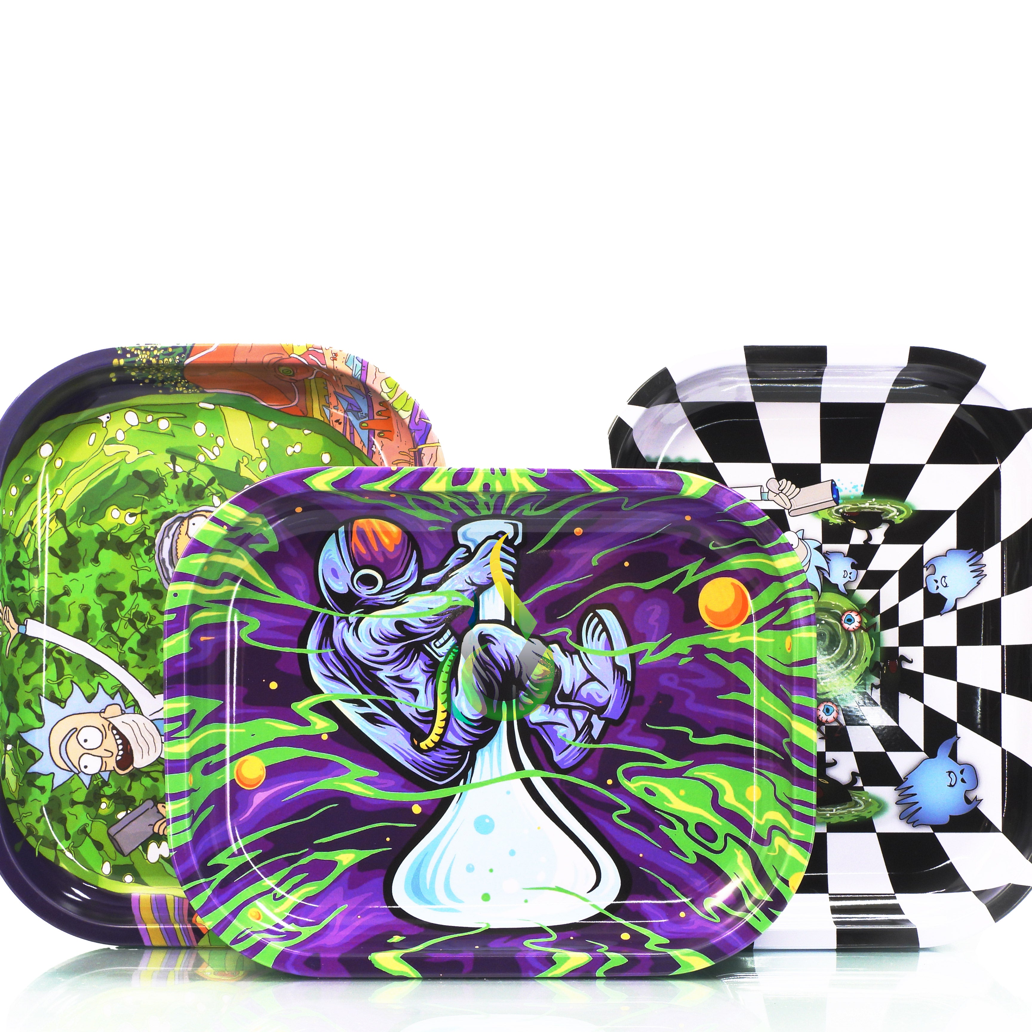 Metal Rolling Tray w/Stash Box