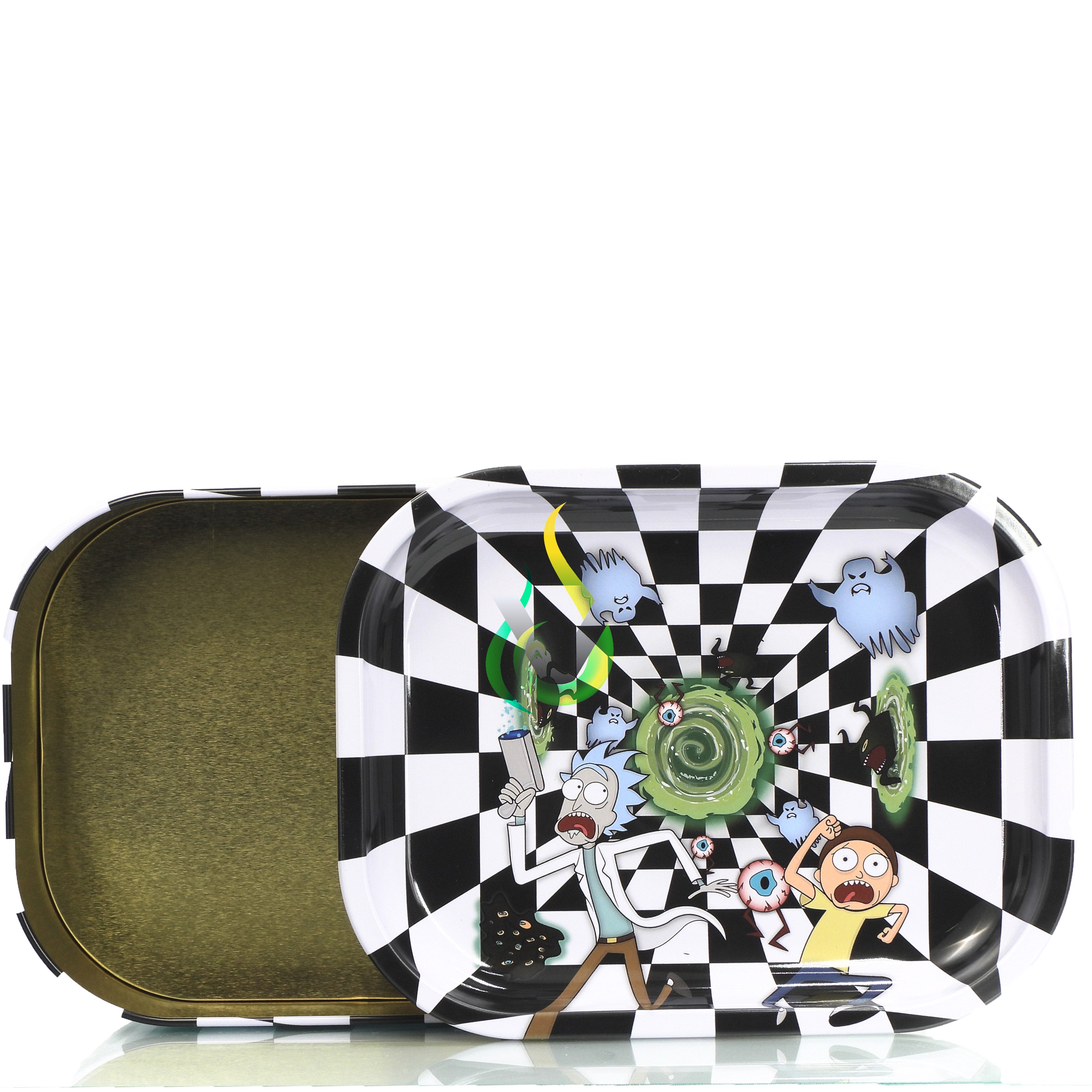 Metal Rolling Tray w/Stash Box