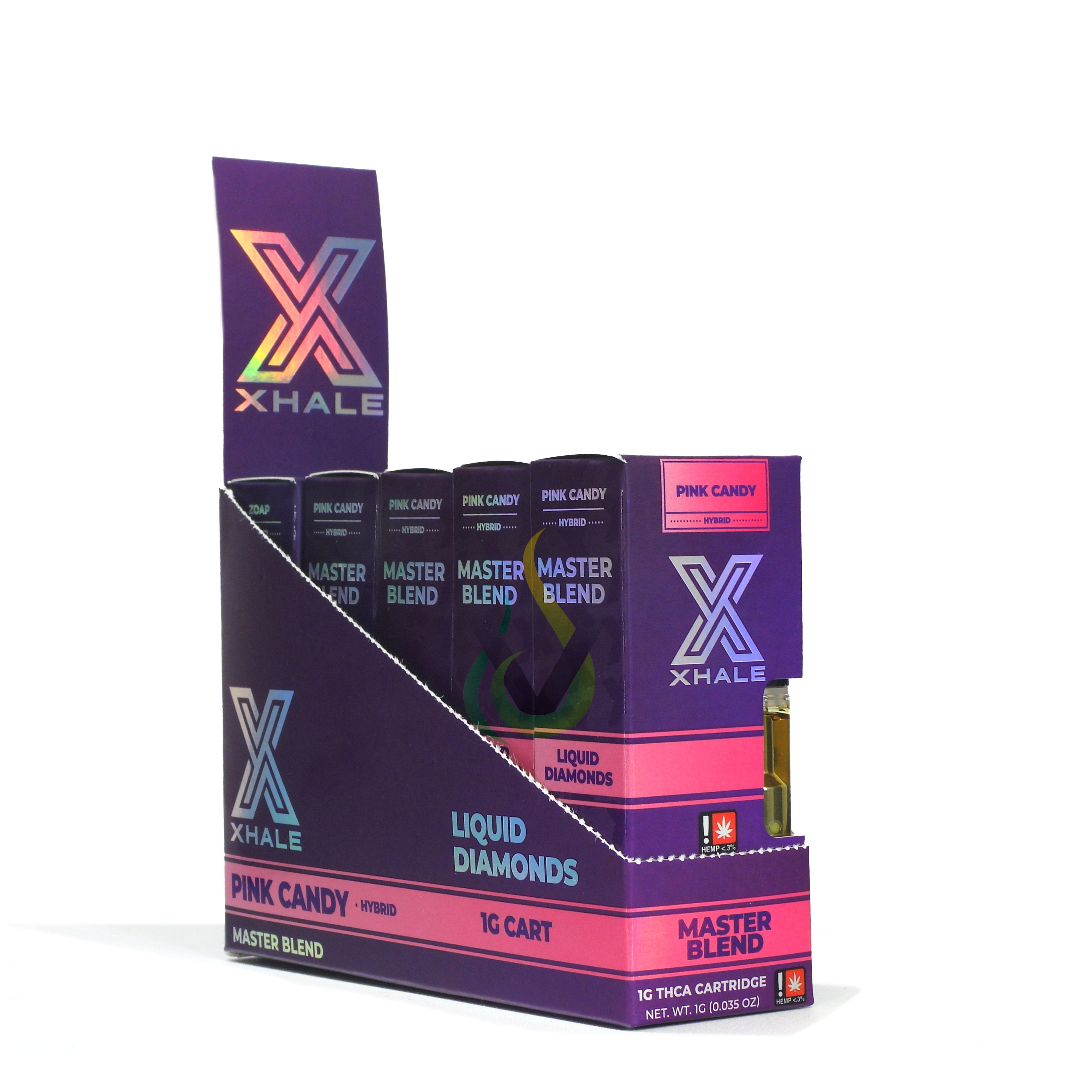 経典ブランド Xhale Liquid Diamonds Master Blend THCA x Px9 1G Cartridge Case リラクゼーショングッズ