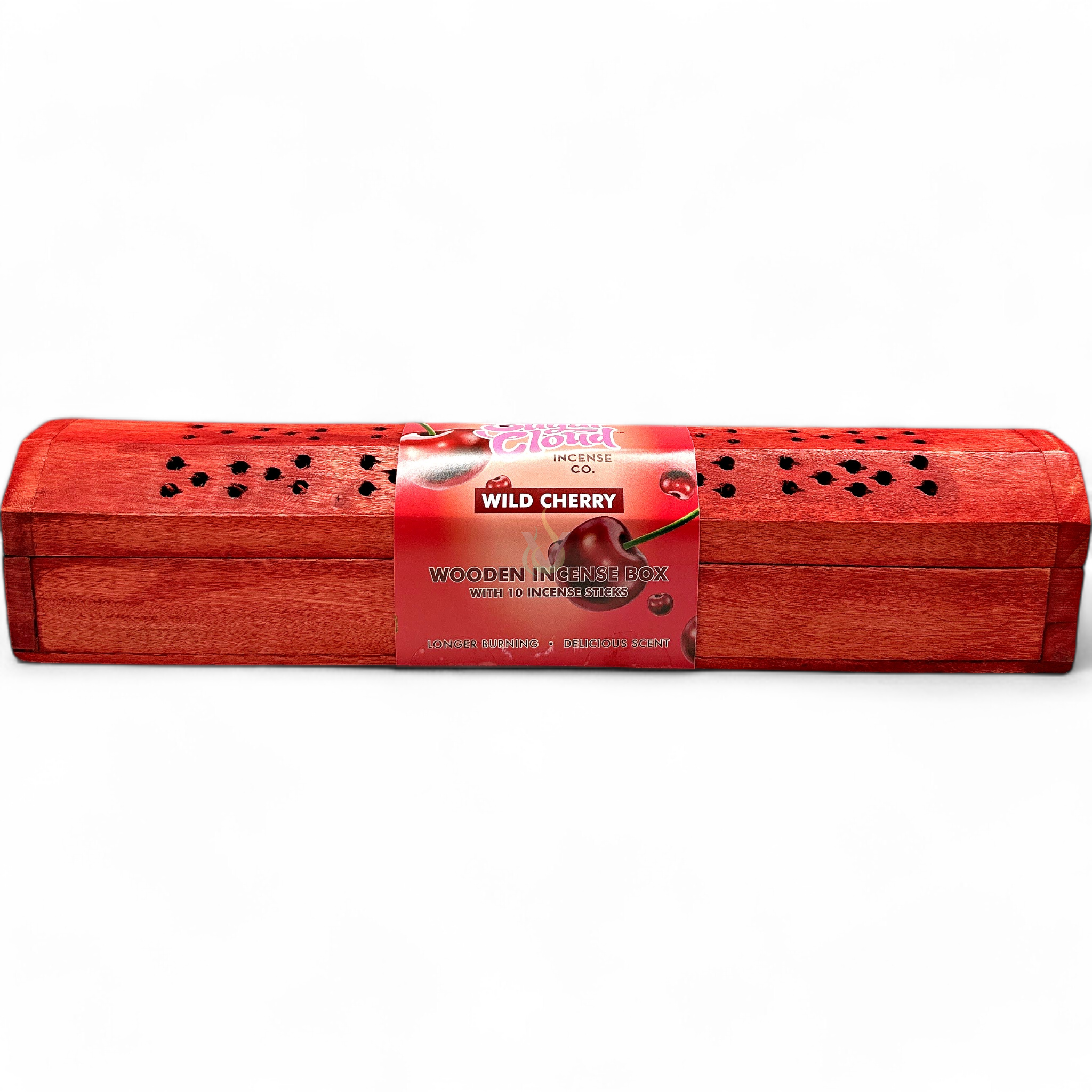 Sugar Cloud Wooden Incense Box with 10 Sticks