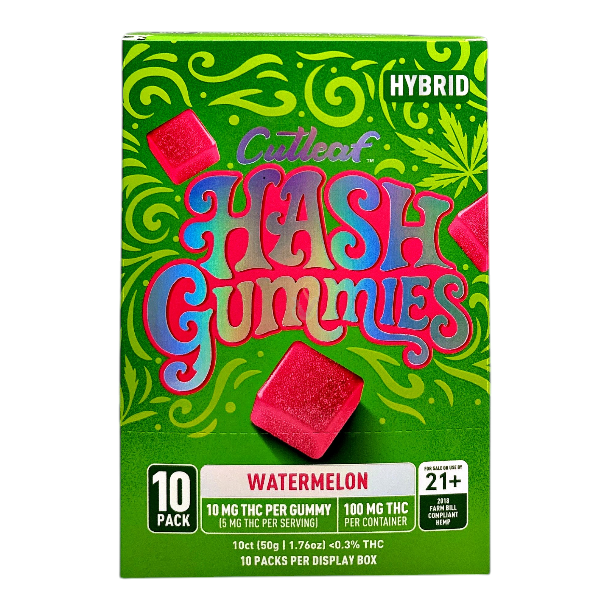 Cutleaf Hash 10pk Gummies