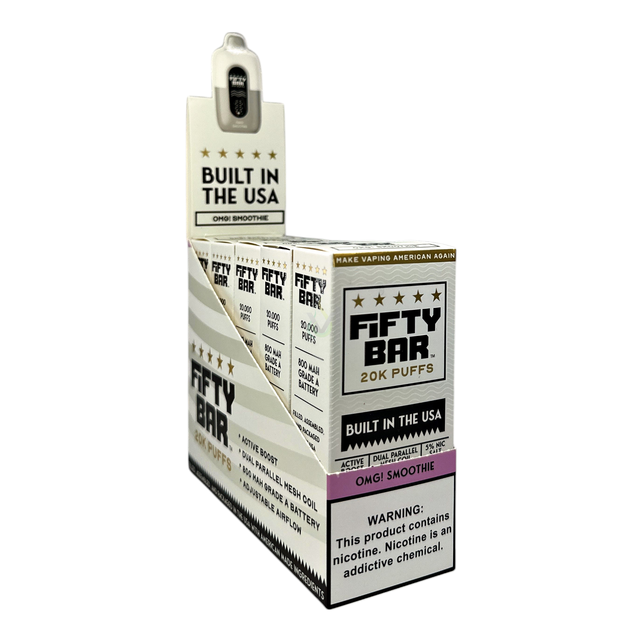Fifty Bar 20K Puffs Disposable Vape Case