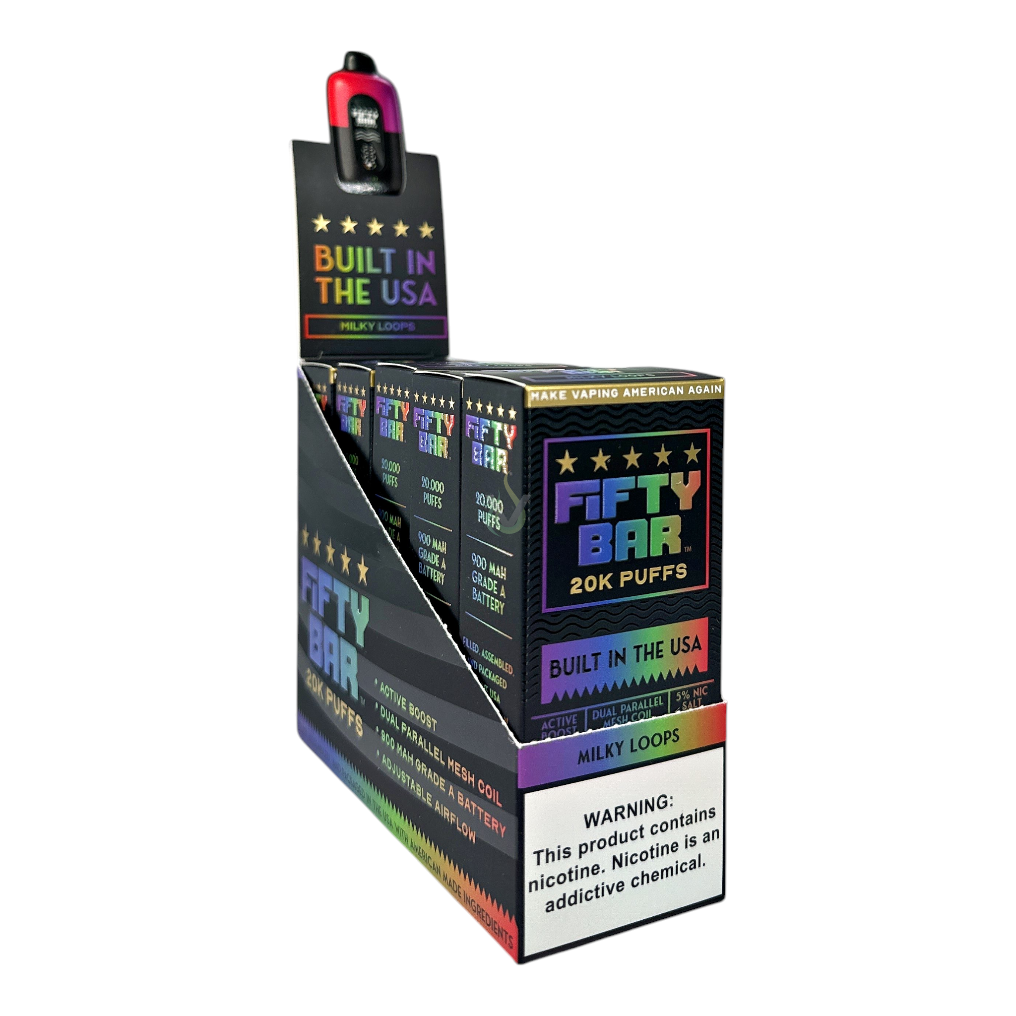 Fifty Bar 20K Puffs Disposable Vape Case