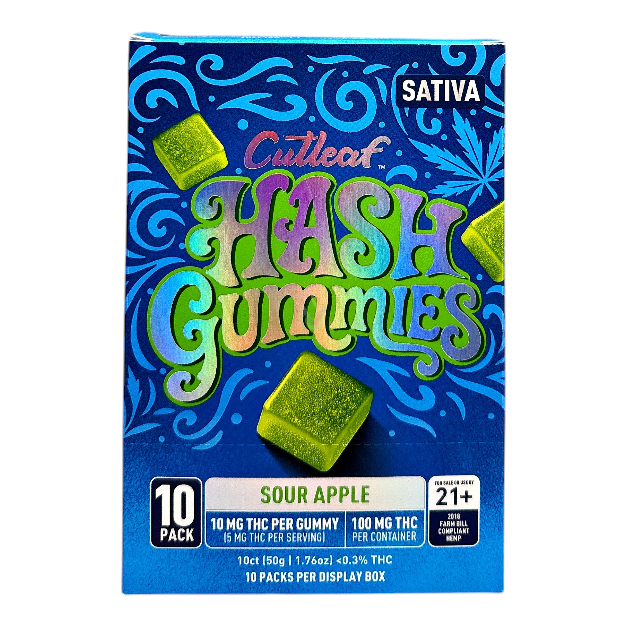 Cutleaf Hash 10pk Gummies