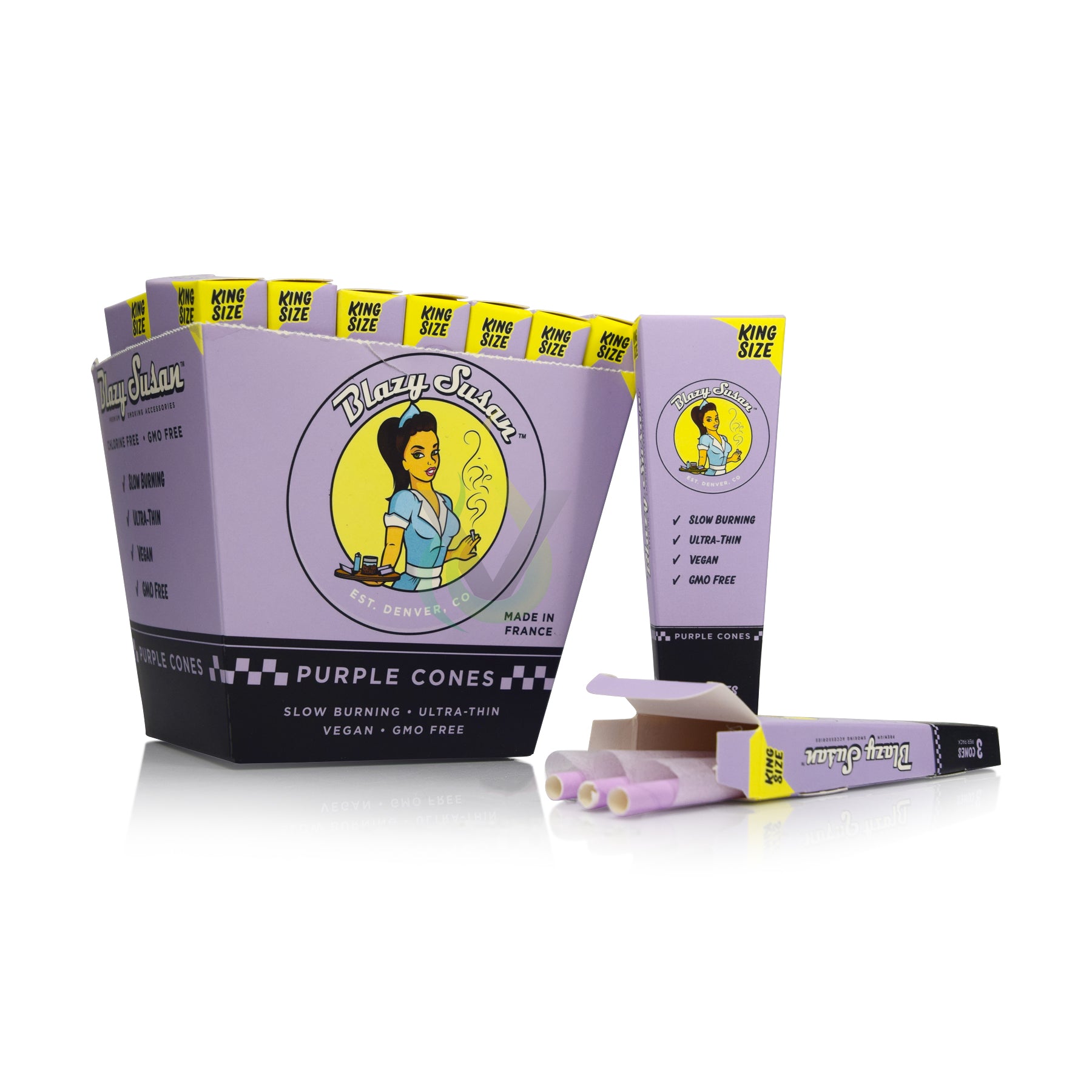 Blazy Susan Purple Cones