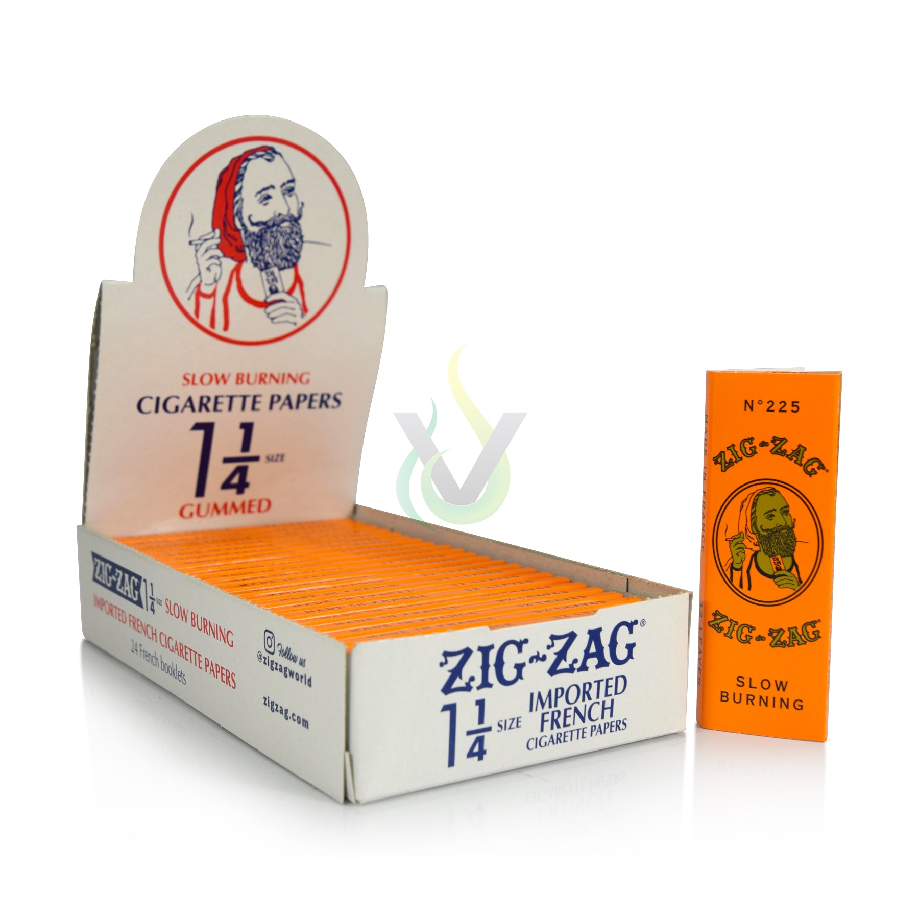 Zig Zag French Orange Gummed Papers