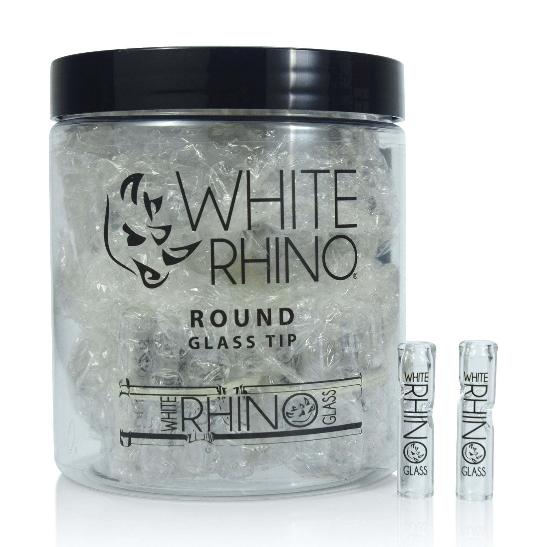 White Rhino Glass Tip Case
