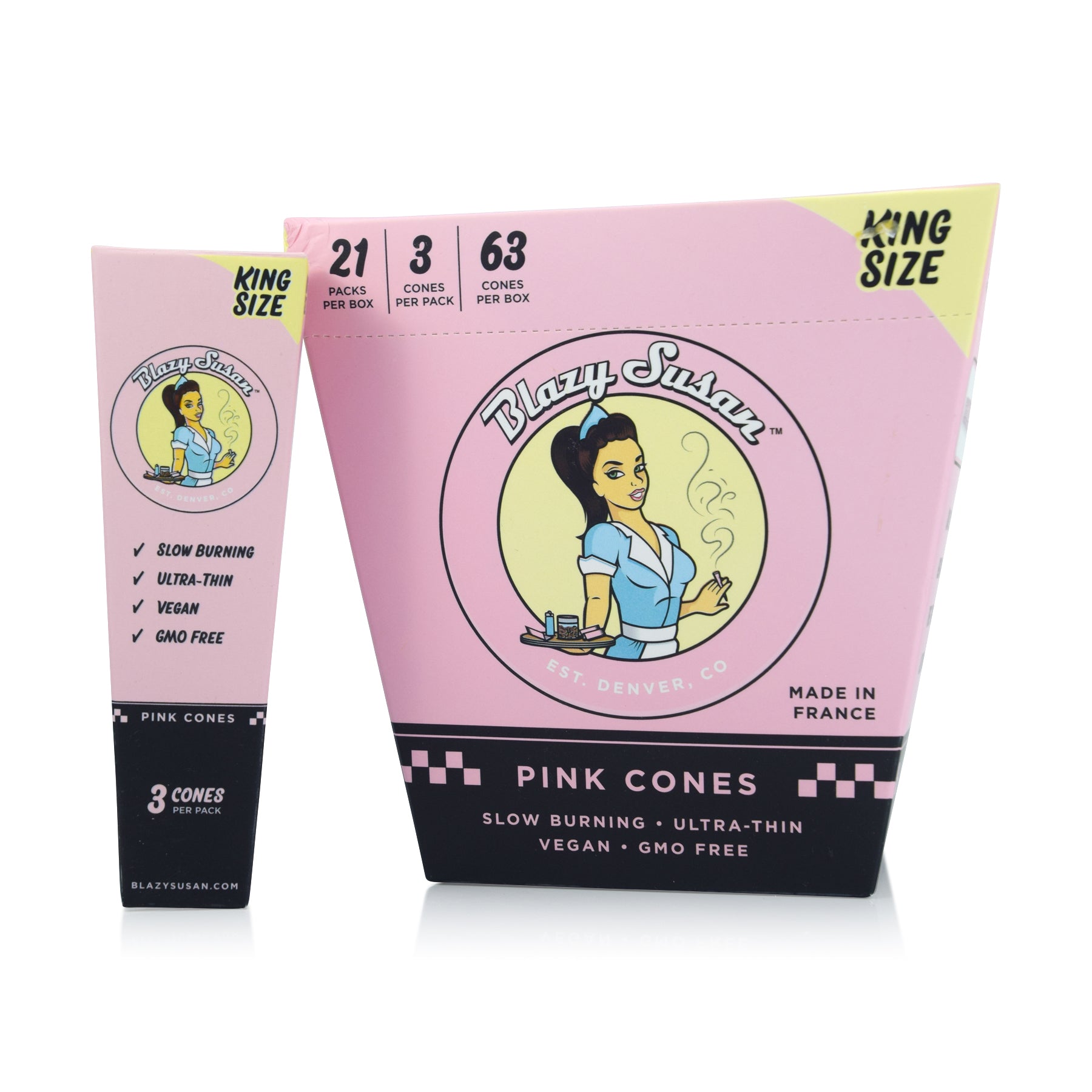 Blazy Susan Pink Cones