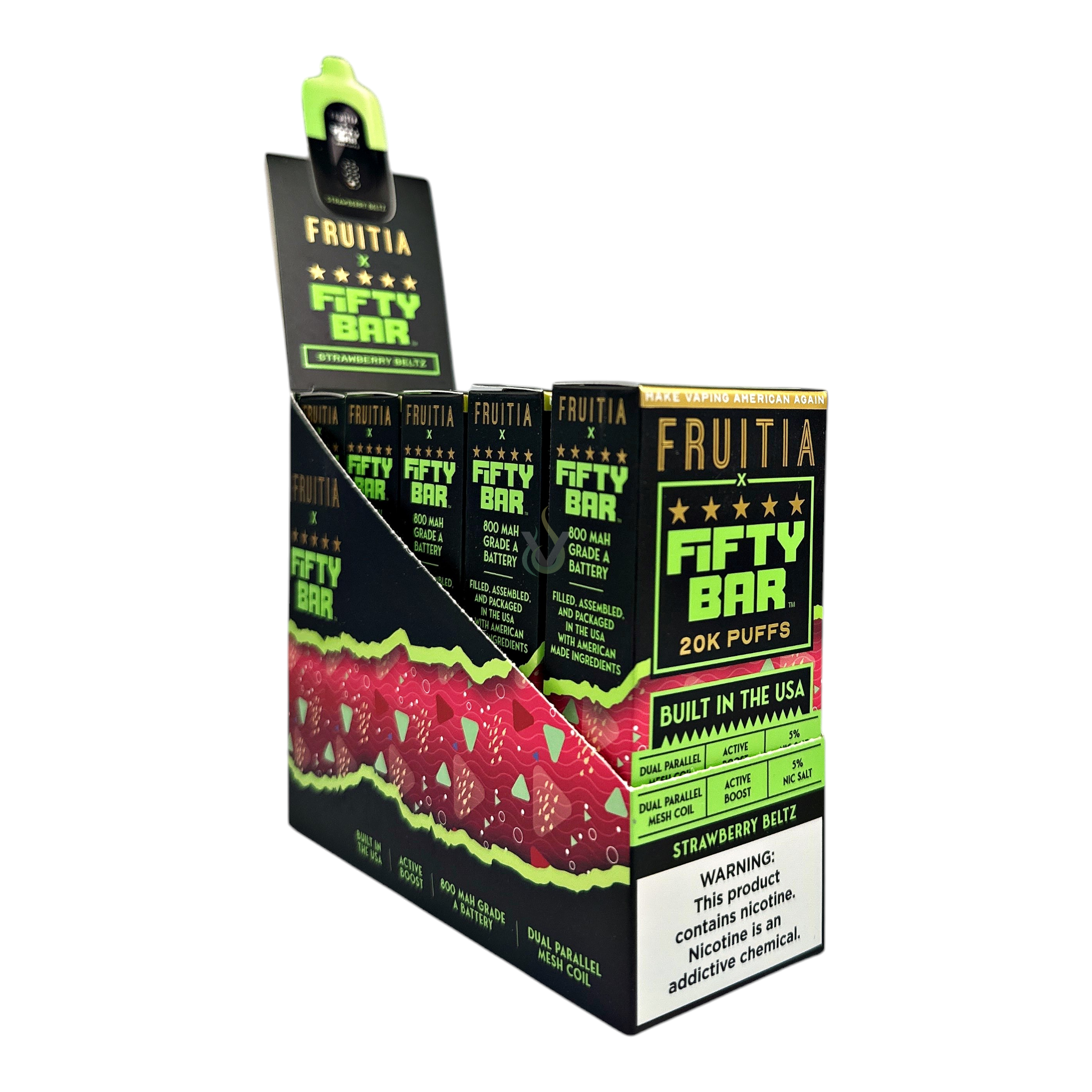 Fifty Bar 20K Puffs Disposable Vape Case