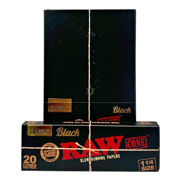 Raw Black 1 1/4 20ct Cones