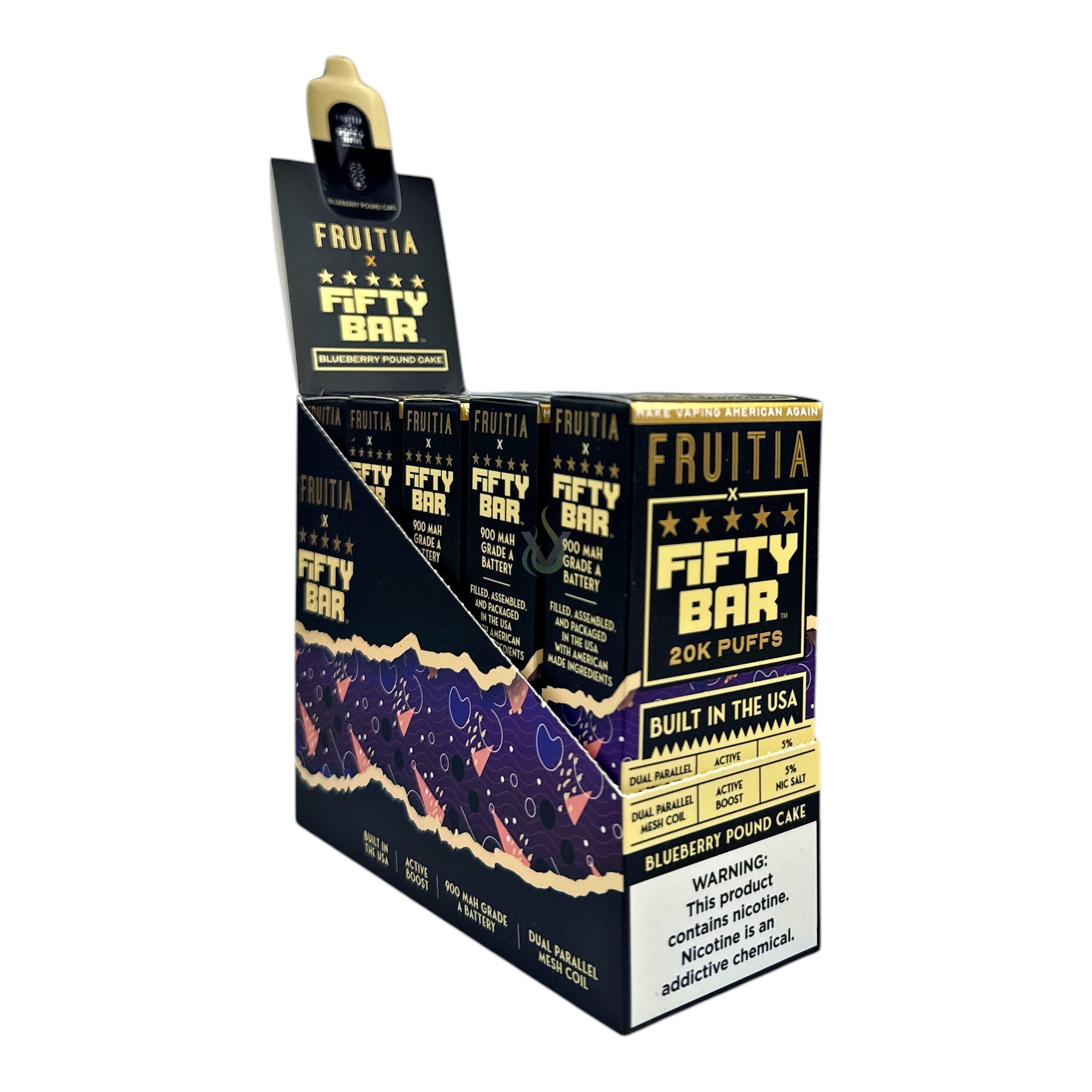 Fifty Bar 20K Puffs Disposable Vape Case