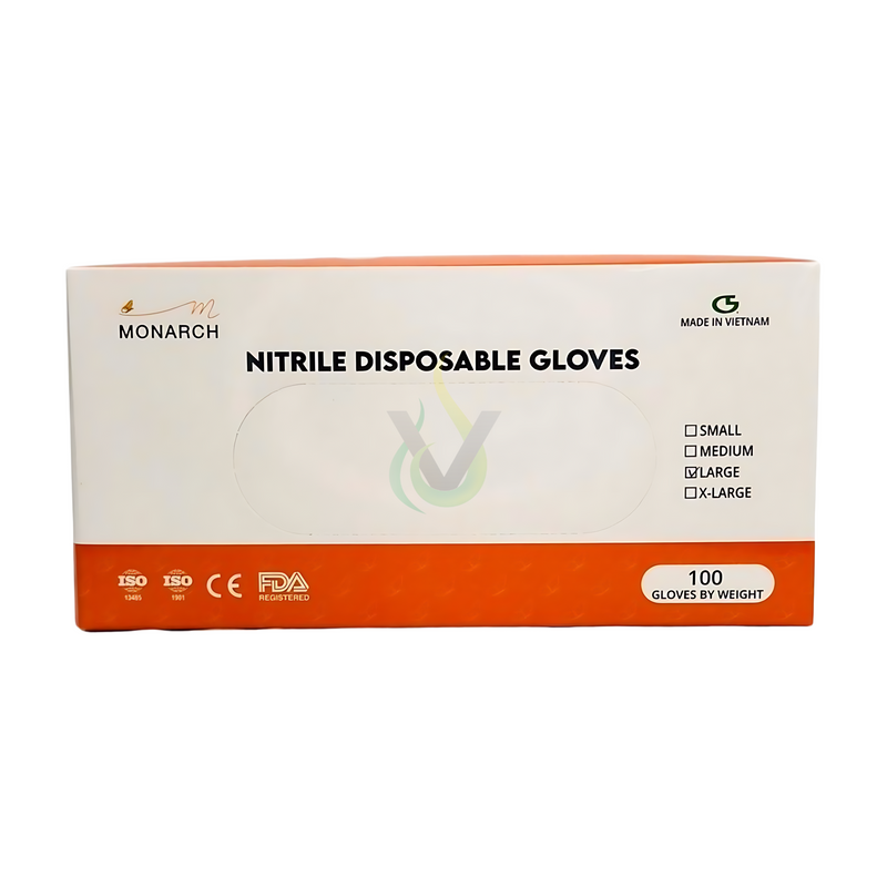 Monarch Nitrile Disposables Gloves (100ct)
