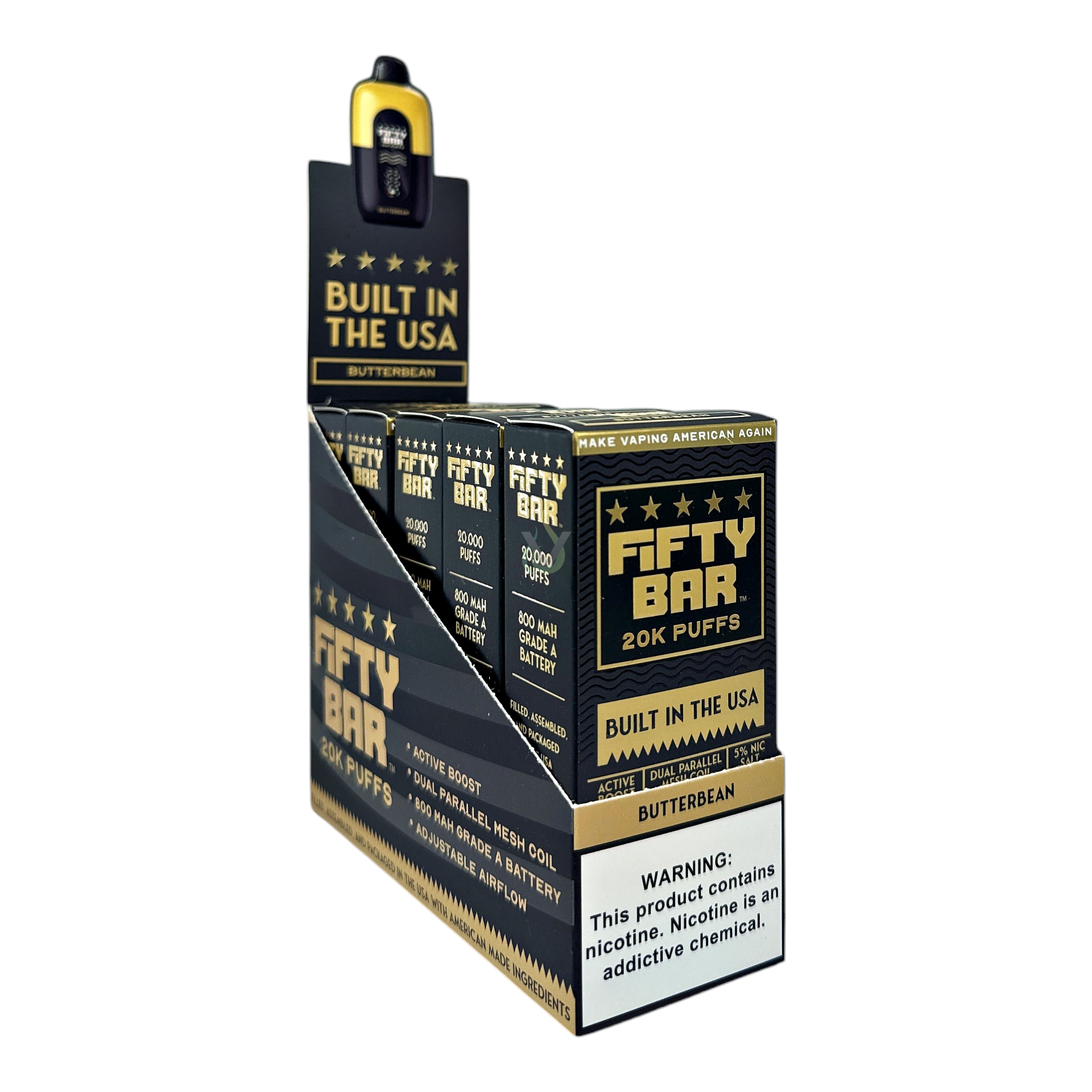 Fifty Bar 20K Puffs Disposable Vape Case