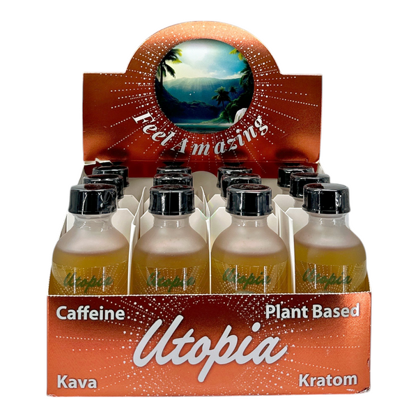 Utopia Plant Based Kava Caffeine Kratom Shot Case