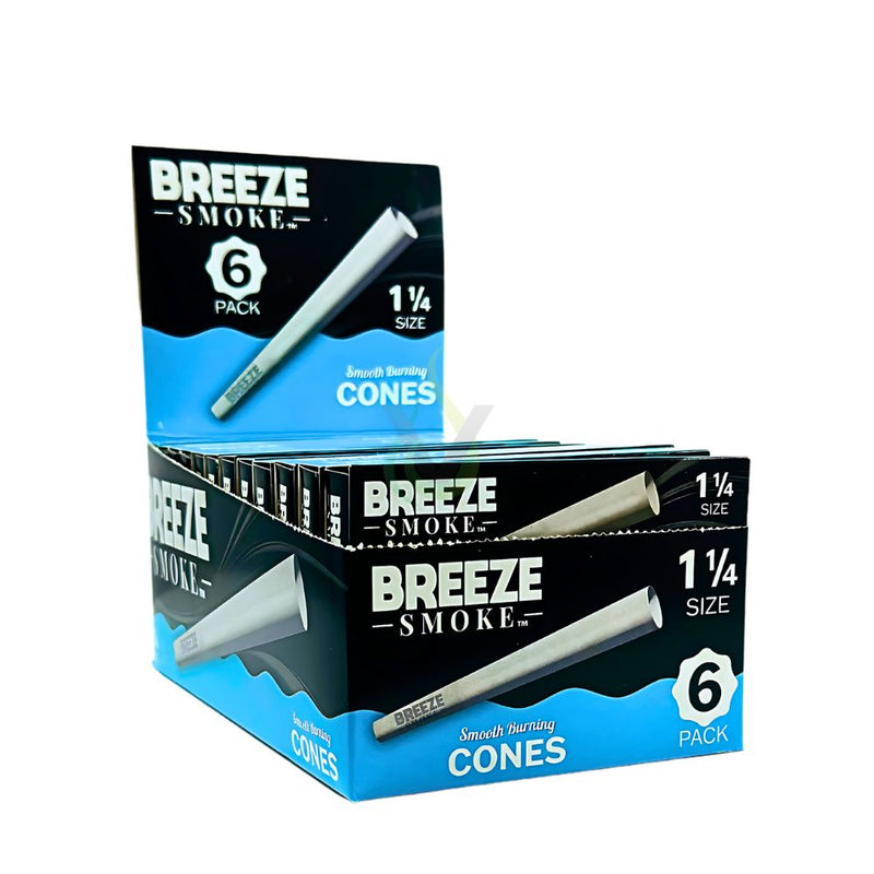 Breeze Smoke 6 Pack Cones Case