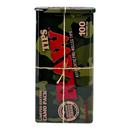 Raw Pre Rolled 100ct Tips Camo Pack Tin
