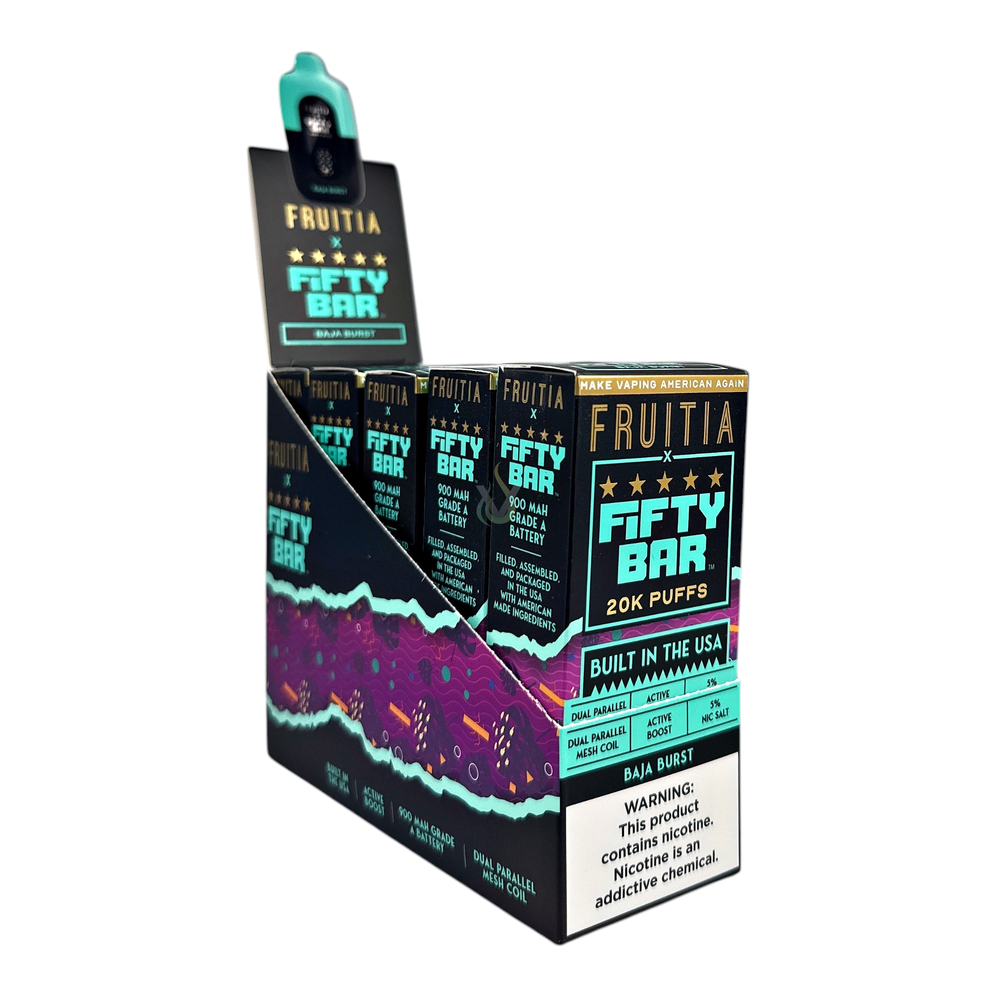 Fifty Bar 20K Puffs Disposable Vape Case