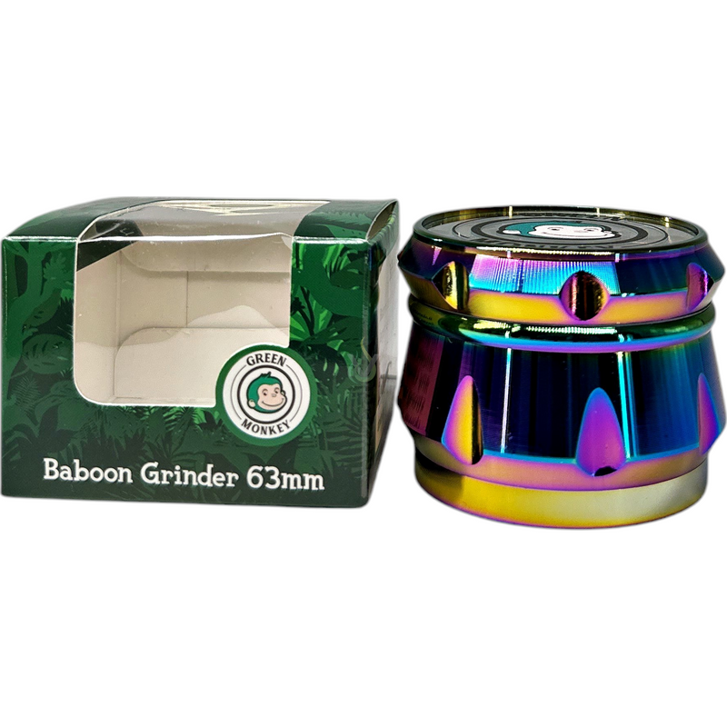 Green Monkey 4 Piece Baboon 63mm Grinder