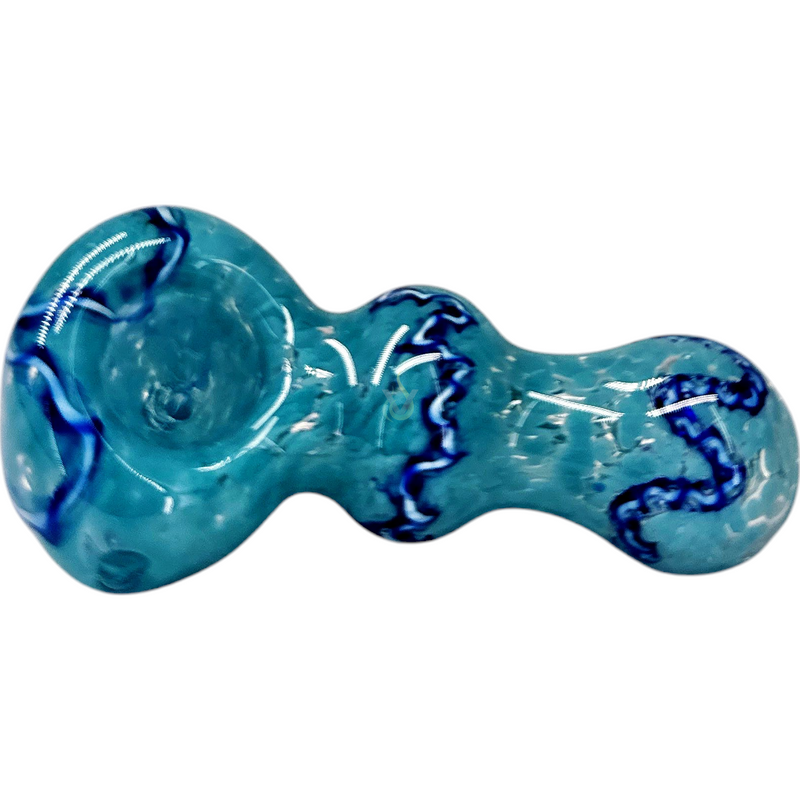 Stone Frit Squiggle 3.5 Inch Hand Pipe