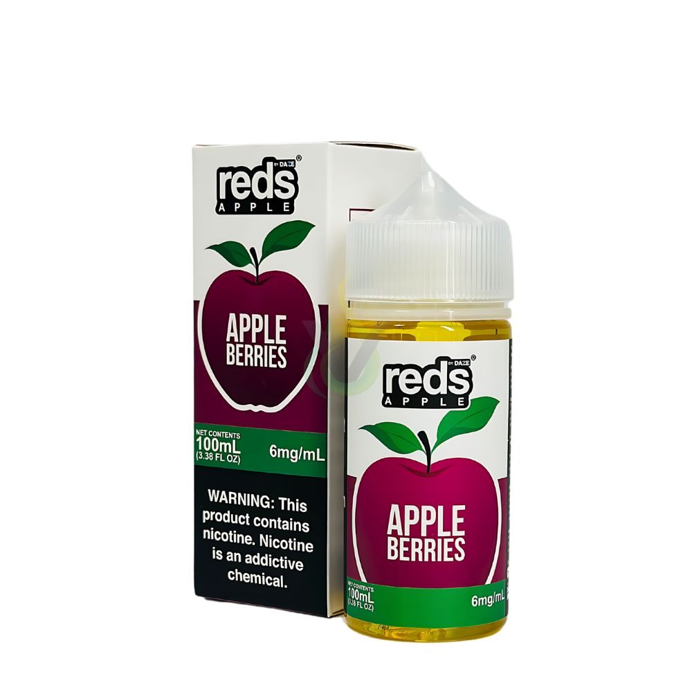 6mg nicotine vape juice 100ml Reds Apple 100mL E-Liquid by 7 Daze