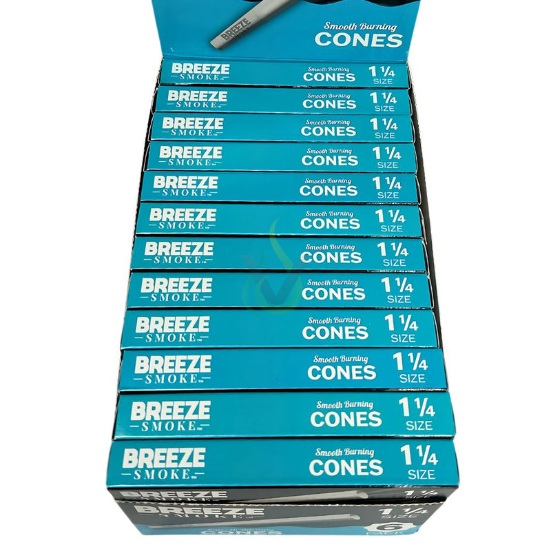 Breeze Smoke 6 Pack Cones Case