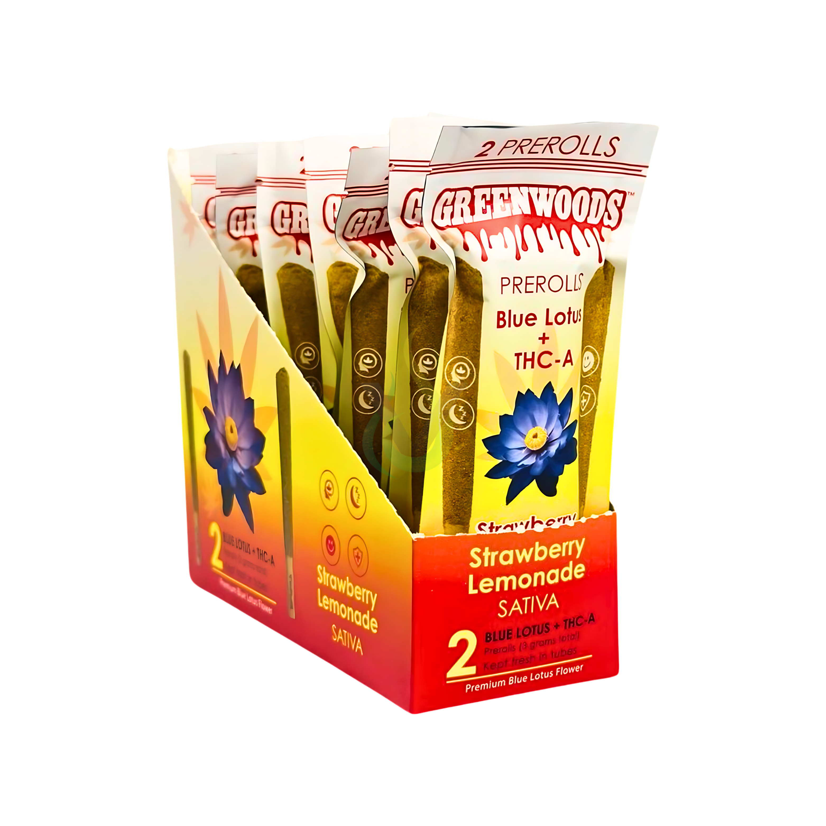 Greenwoods Blue Lotus + THCA Prerolls Wholesale
