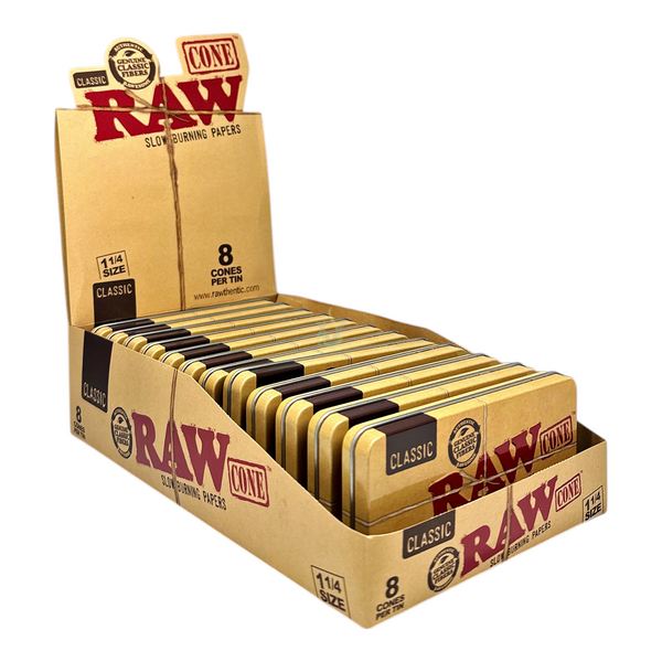 Raw Cones 1 1/4 Tin Case