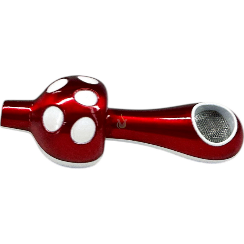 Spotted Mushroom Aluminum 3.75 Inch Hand Pipe