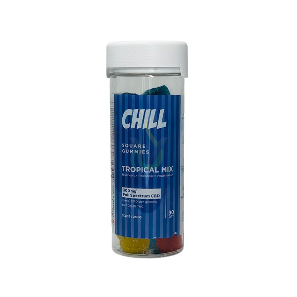 Chill Full Spectrum CBD 300mg Square Gummies