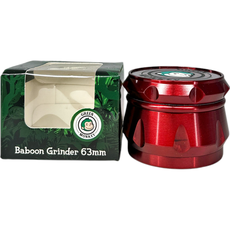 Green Monkey 4 Piece Baboon 63mm Grinder