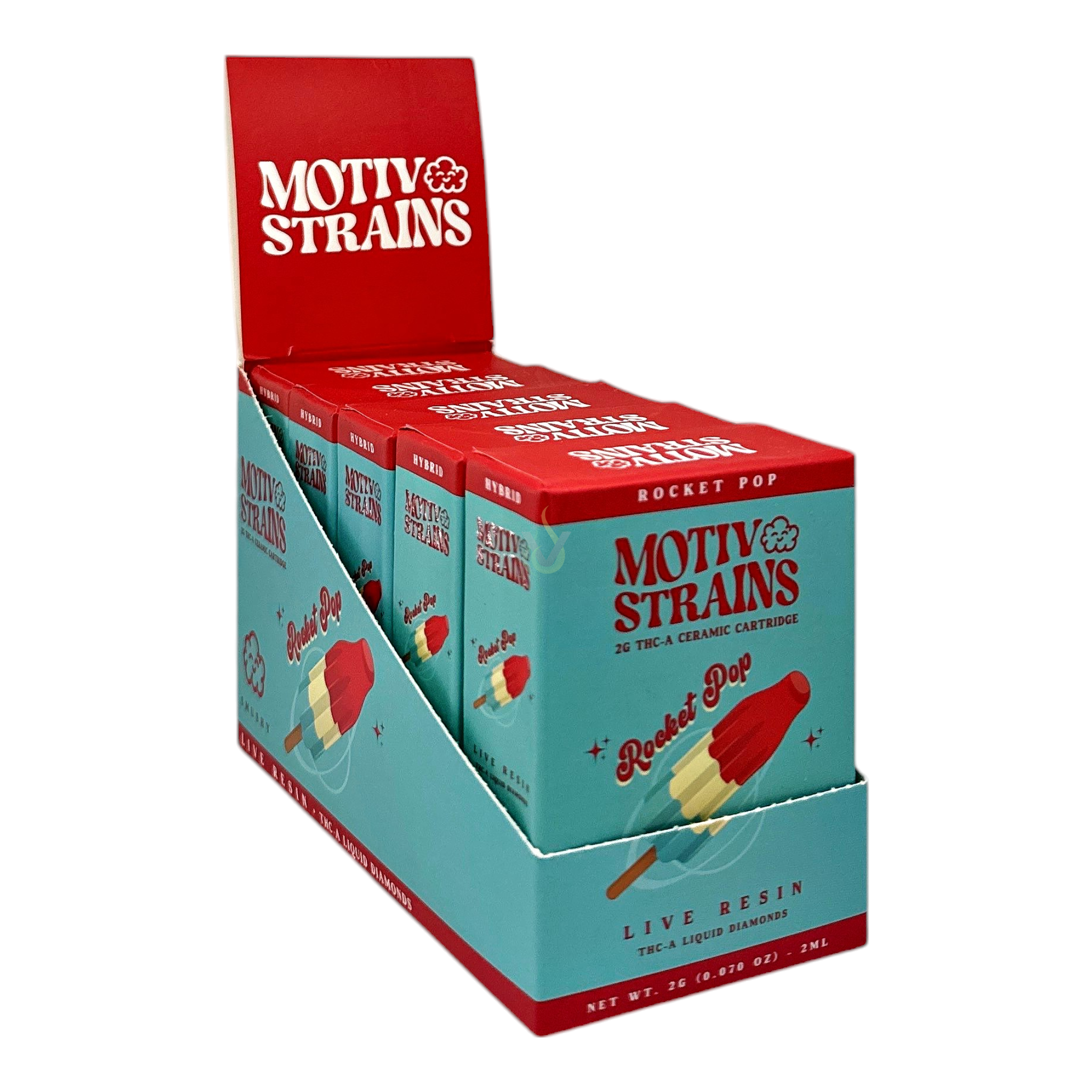 Motiv Strains 2G THCA Live Resin Ceramic Cartridge