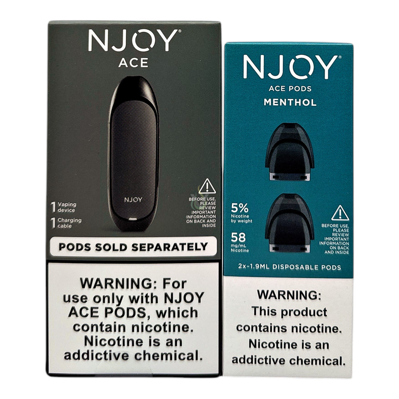 NJOY Device + 2 Pods All In One Kit Case