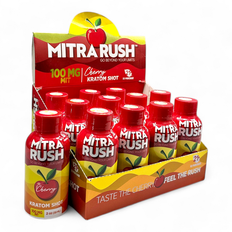 Mitra Rush 100mg MIT Kratom Shot Case