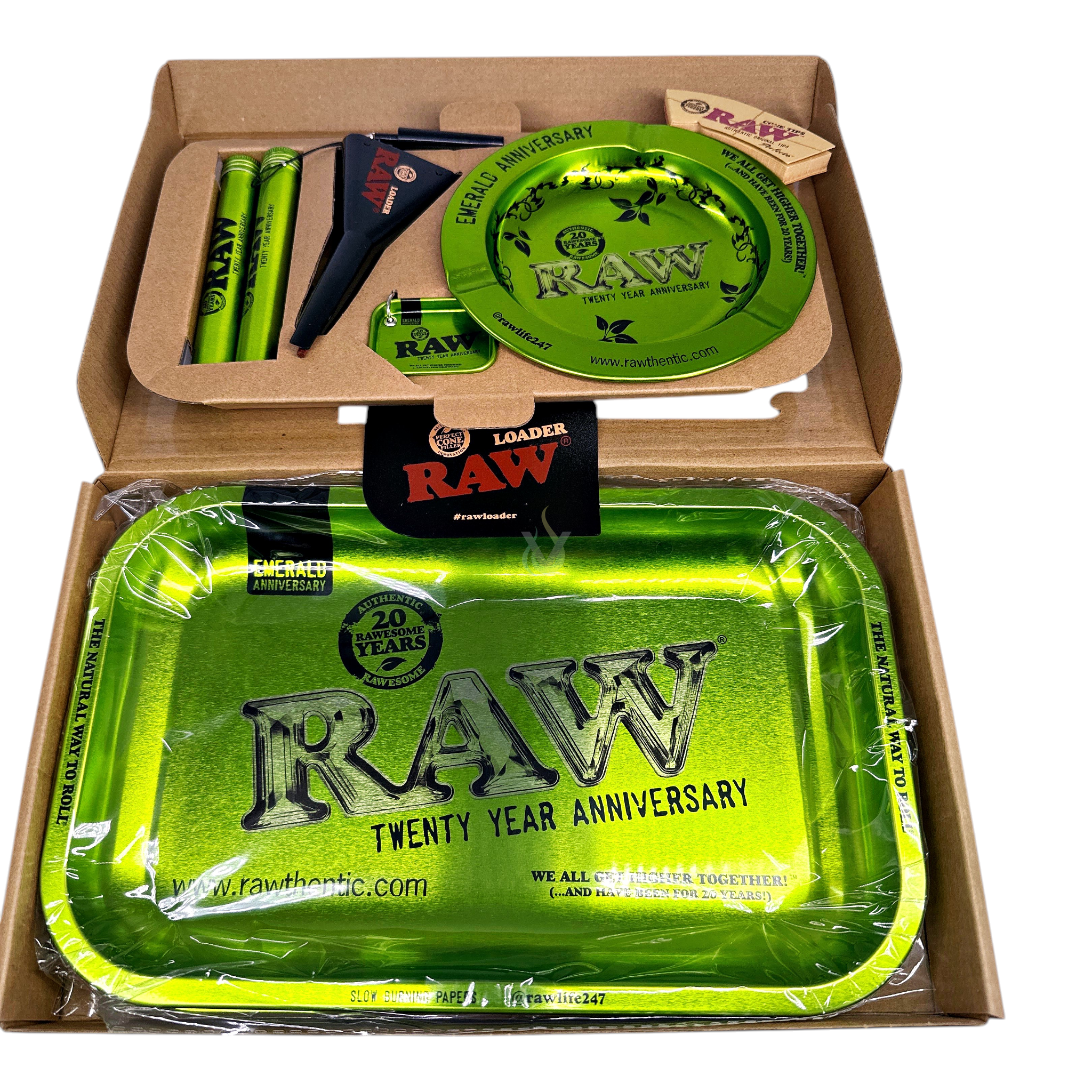 Raw Twenty Year Emerald Anniversary Limited Edition Gift Set