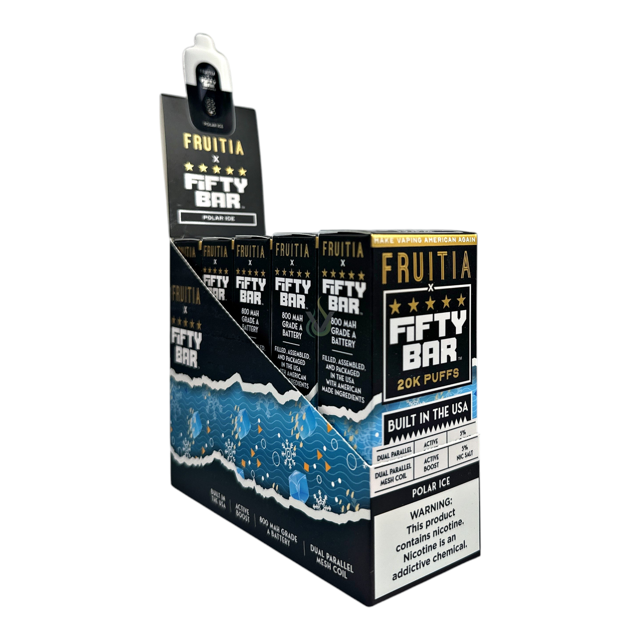 Fifty Bar 20K Puffs Disposable Vape Case