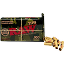 Raw Pre Rolled 100ct Tips Camo Pack Tin