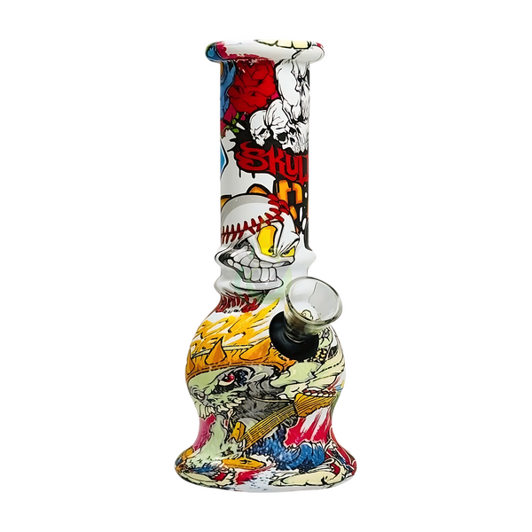 5.75 Inch Bell Printed Design Mini Water Pipe