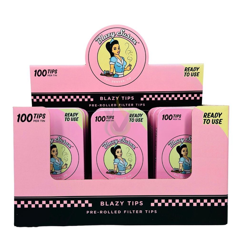 Blazy Susan 100ct Pre Rolled Filter Tips Tin